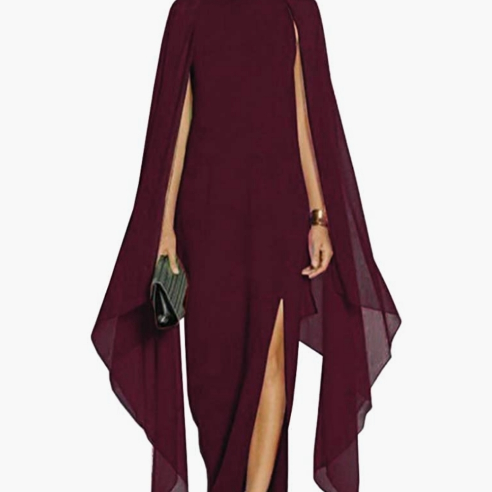 Flare Sleeve Maxi Dress